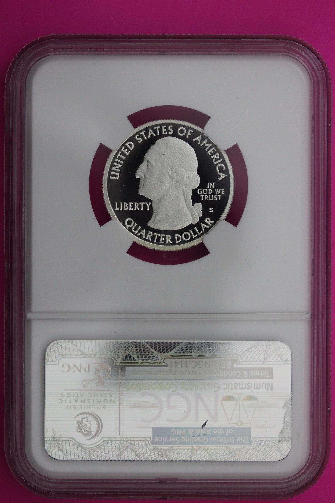 2010 S PF 70 Silver Quarter Hot Springs National Park NGC Graded Certified 456