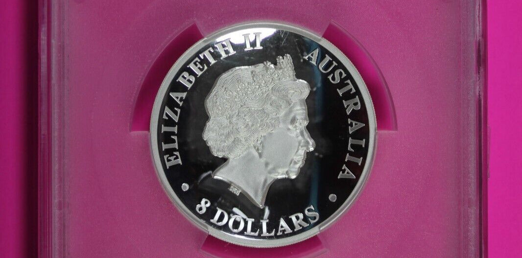 2014 PR 69 DCAM 5 Ounces Silver Proof Australia Wedge Tailed Eagle PCGS 7001