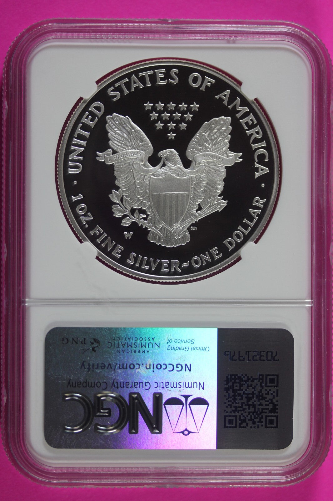 2006 W PF 69 Silver American Eagle Deep Cameo Authentic Proof Coin NGC Slab 997