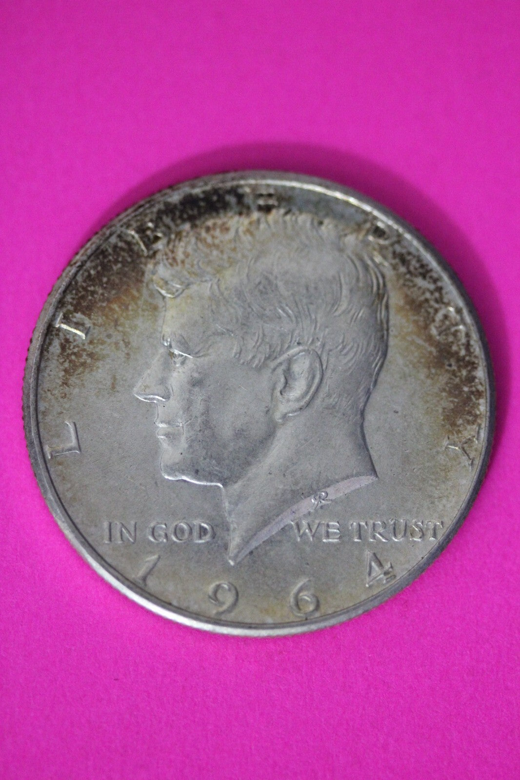 Nicely Toned 1964 P John F Kennedy Silver Half Dollar Exact Gem Coin Shown 11