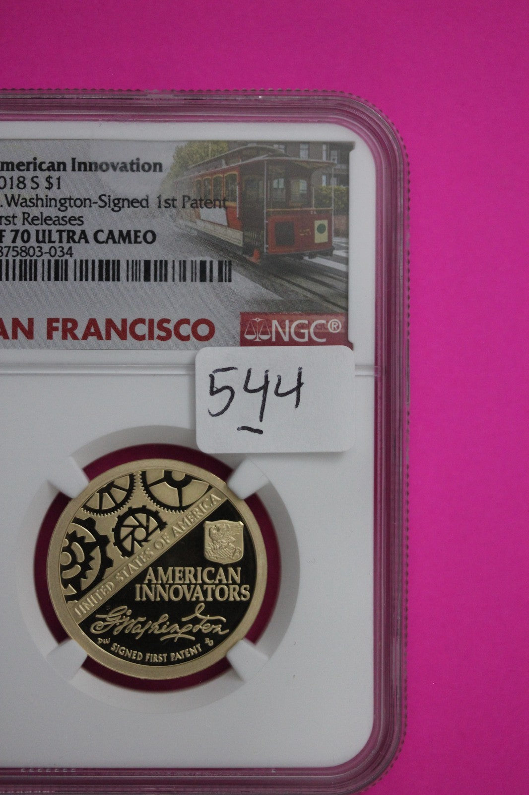 2018 PF 70 Proof Ametican Innovation Dollar NGC Graded Certified Authentic 544