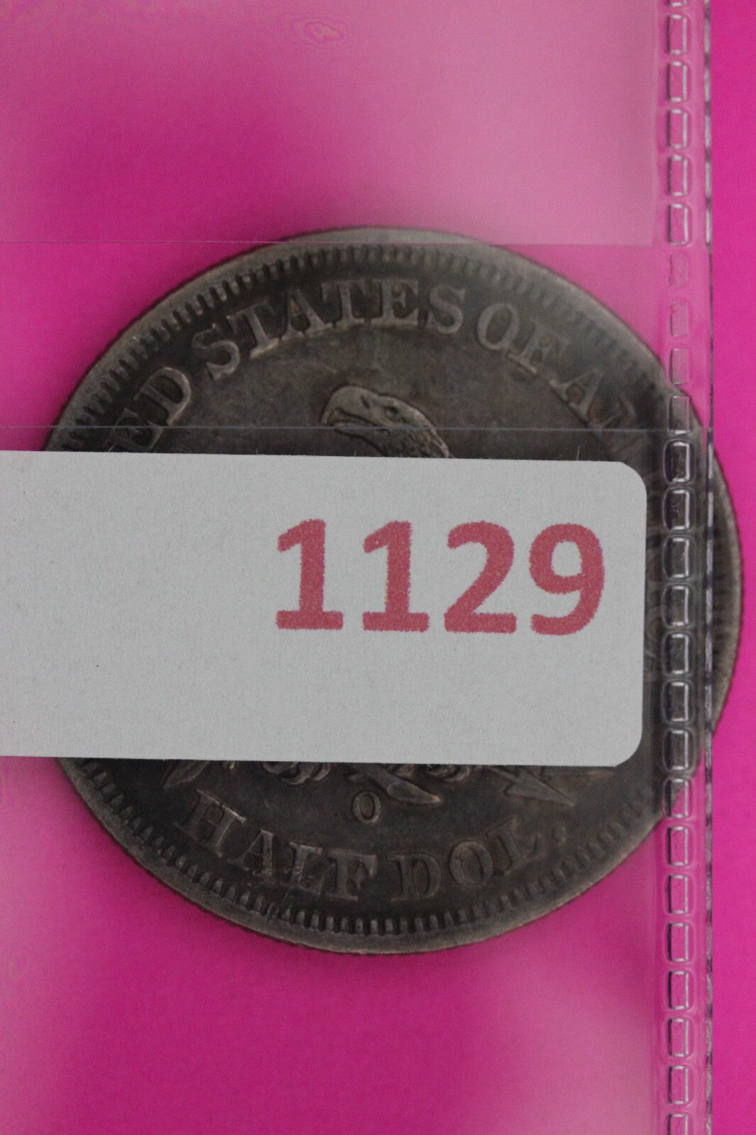 Naturally Toned 1854 O Seated Liberty Half Dollar Silver Coin Authentic 1129