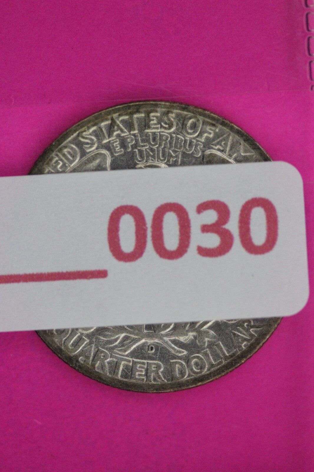Toned 1949 D George Washington Quarter Scarce High Grade Silver Coin 0030