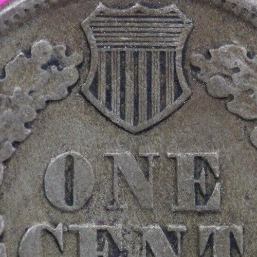 1863 Copper Nickel Indian Head Cent Penny Exact Early Type Coin Pictured 29