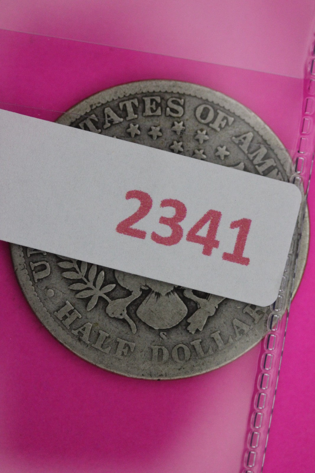 1908 S Barber Liberty Silver Half Dollar Guaranteed Authentic Genuine Coin 2341