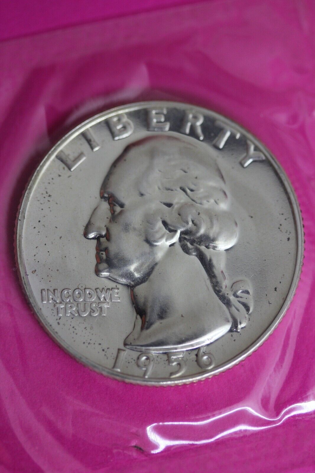 Proof 1956 George Washington Quarter In Mint Cello Exact Coin Shown Tom 10