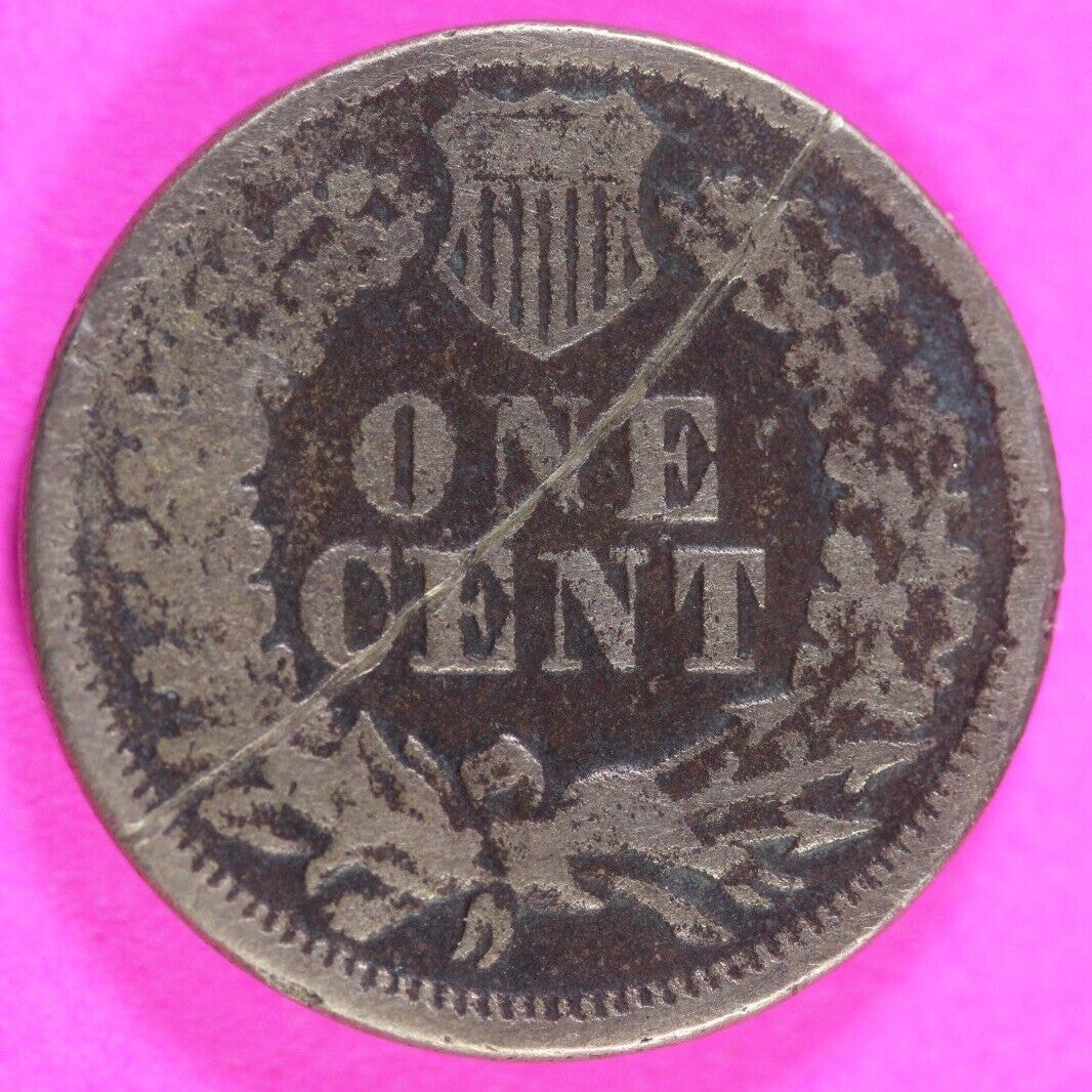 1864 Copper Nickel Indian Head Cent Penny Type Coin Exact Coin Pictured 290
