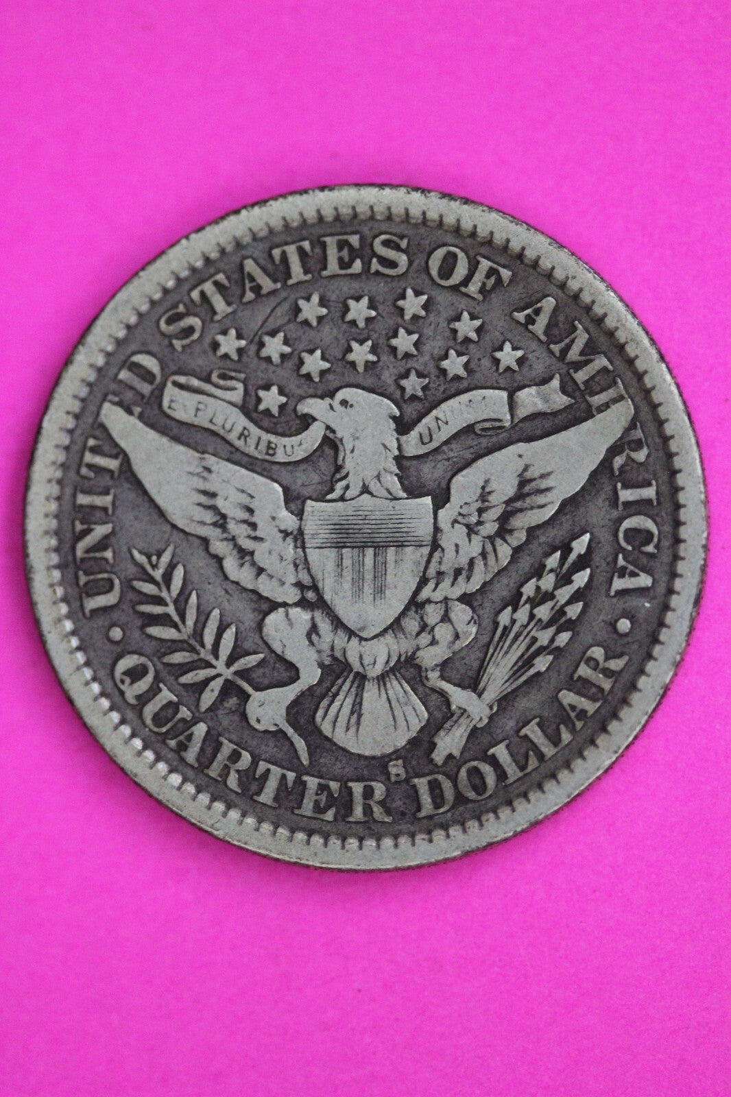 1893 S Barber Liberty Silver Quarter Guaranteed Authentic & Genuine Coin 0611N
