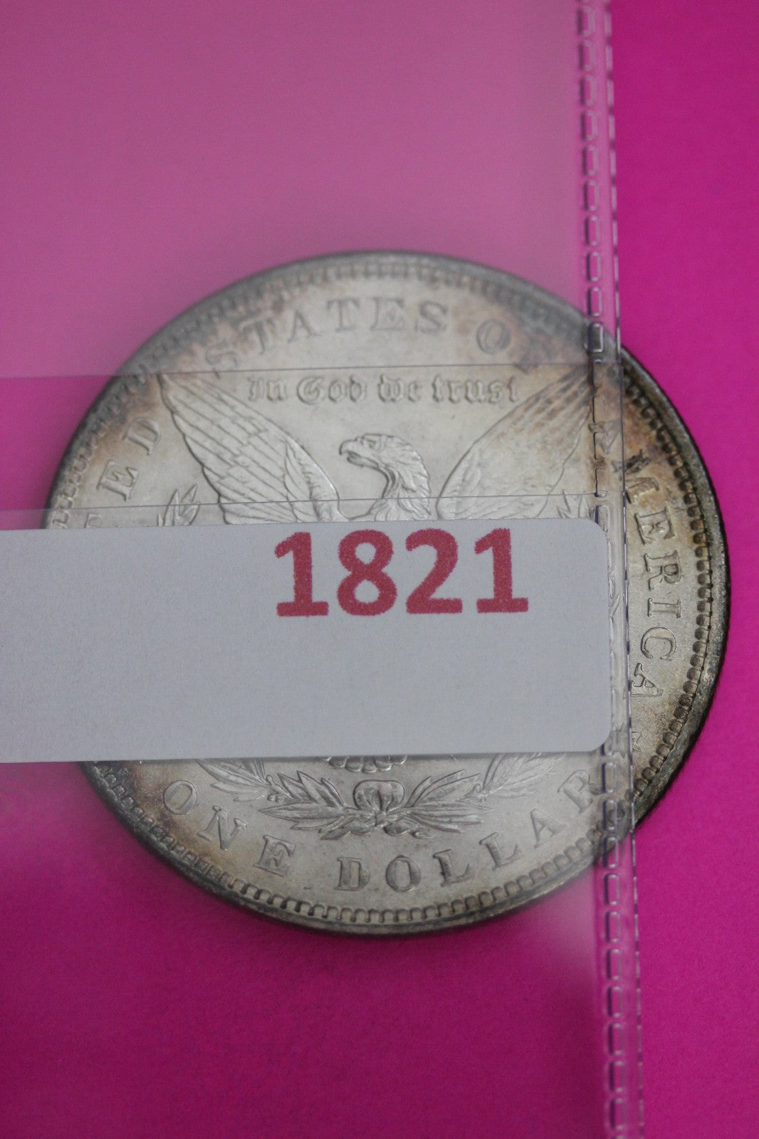 Toned High Grade 1889 P Morgan Liberty Silver Dollar Guaranteed Authentic 1821