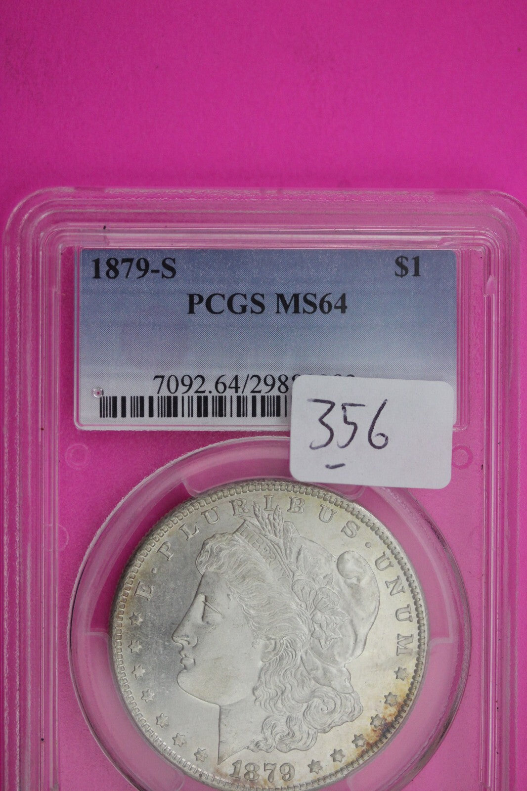 1879 S MS 64 Liberty Morgan Silver Dollar PCGS Graded Authentic Certified 356