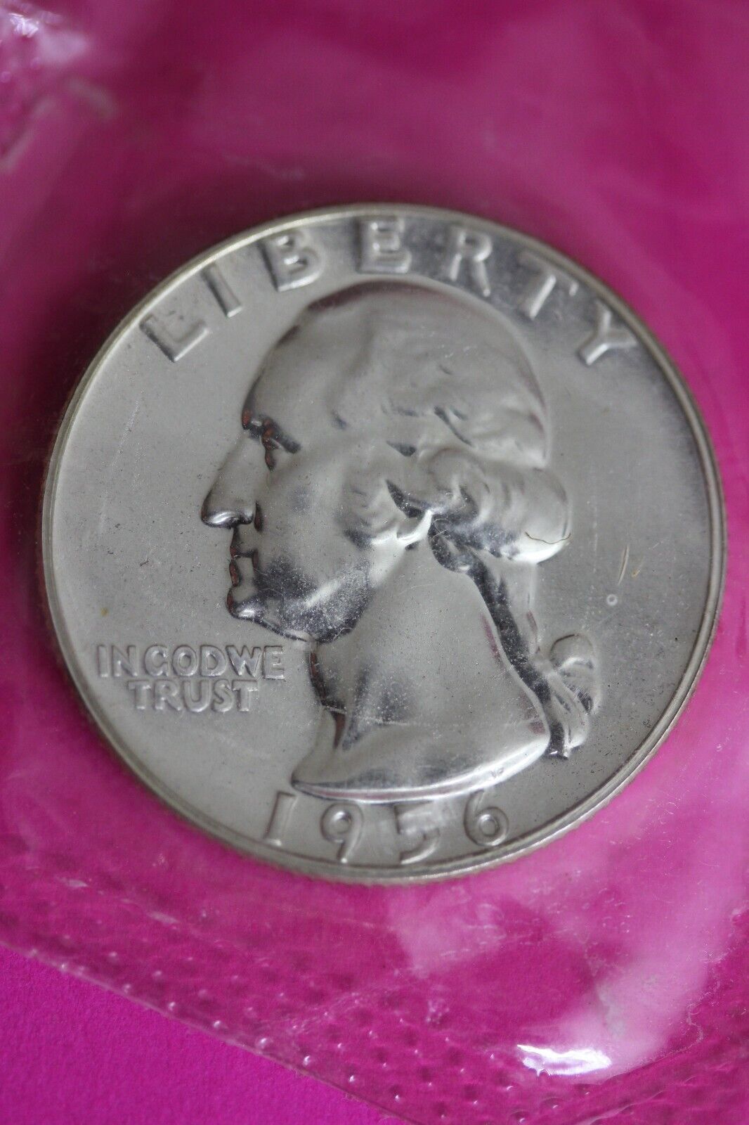 Proof 1956 George Washington Quarter In Mint Cello Exact Coin Shown Tom 18