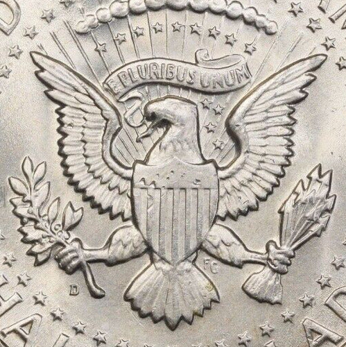 Rainbow Toned 1964 D MS 65 Kennedy Half Dollar PCGS Trueview Certified 658