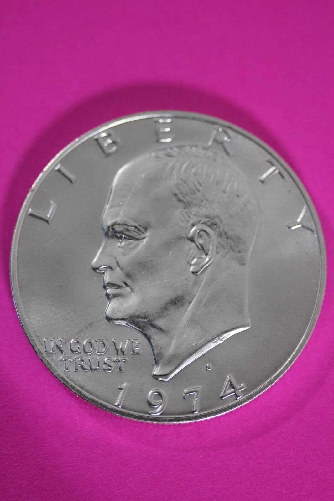 Gem BU 1974 S Ike Eisenhower 40% Silver Dollar You Get Same Coin In Pics TOM 01
