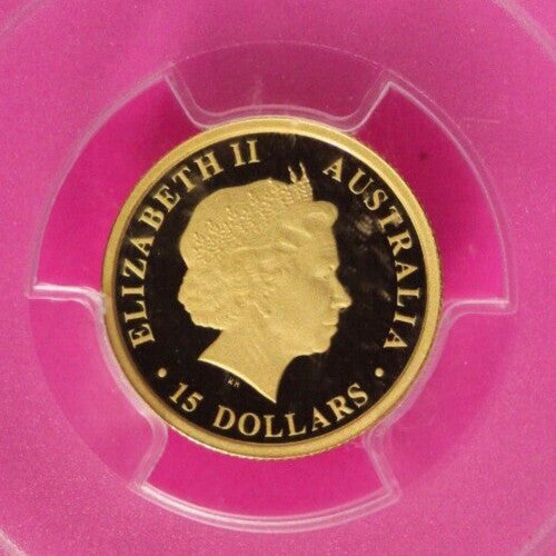 2012 P PR 69 Gold 15 D 1/10 Ounce .999 Red Kangaroo PCGS Certified Graded 492