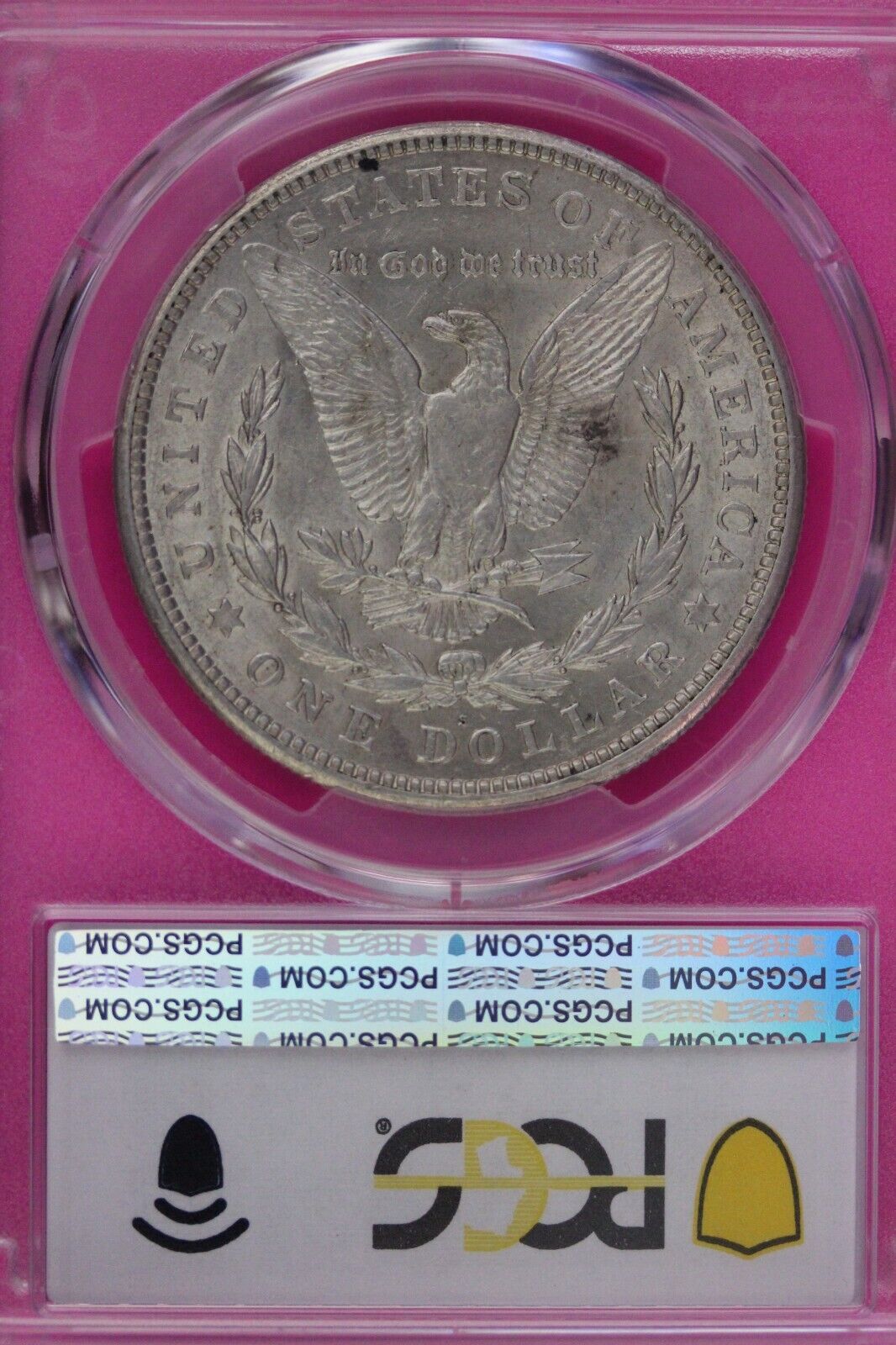 Toned 1921 S AU 58 Morgan Silver Dollar PCGS Graded Certified Authentic Slab 248