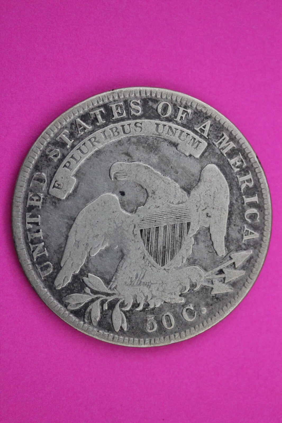 1834 Cap Bust Liberty Half Dollar O-119 R4 Silver Semi Key Date Authentic 0261N