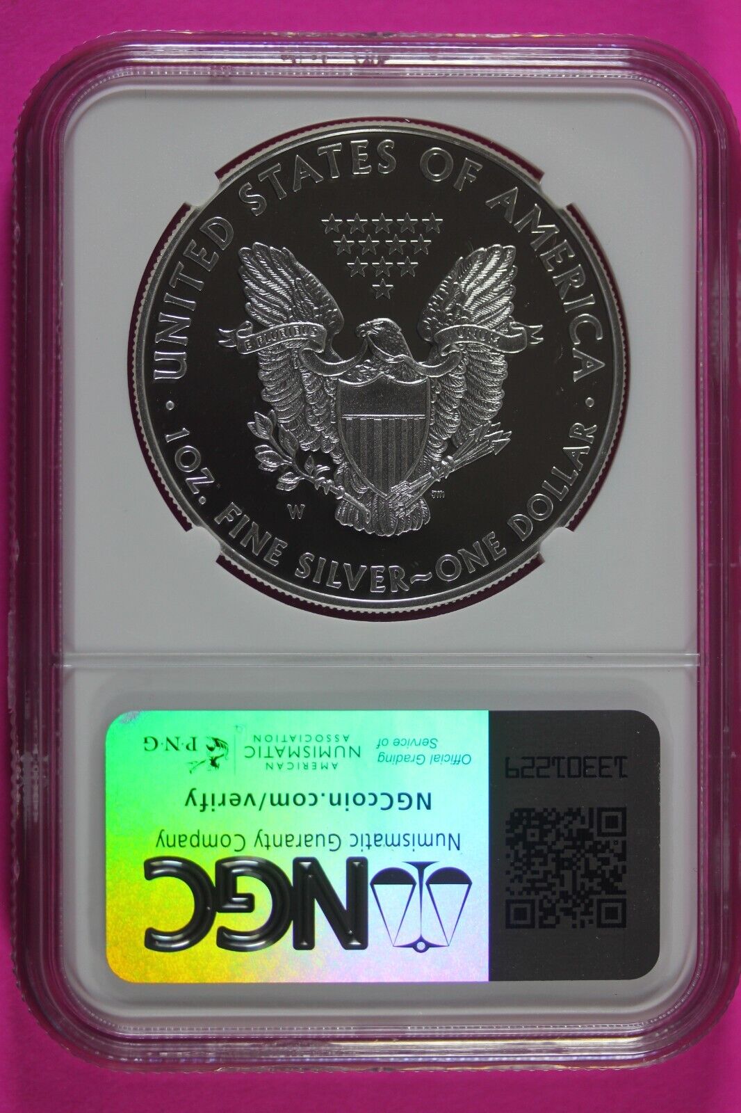 2012 W PF 69 Silver American Eagle Deep Cameo Authentic Proof Coin NGC Slab 979