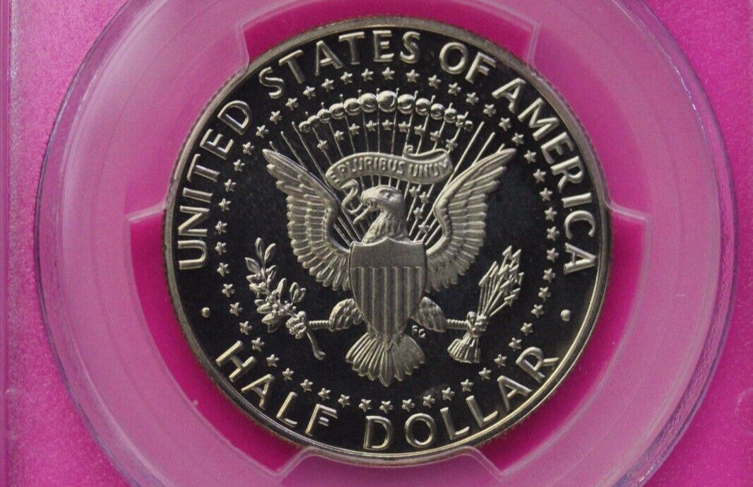 1988 S PR 69 Deep Cameo John Kennedy Clad Half Dollar JFK Label PCGS Slab 1125
