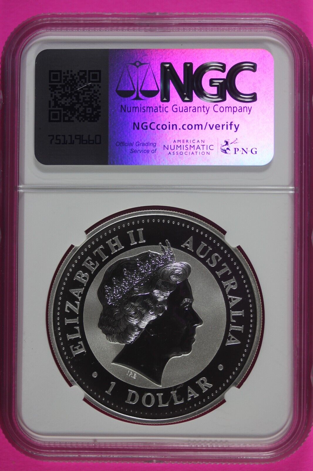 2000 MS 69 Year Of The Dragon Australia Lunar NGC Certified Authentic Slab 886