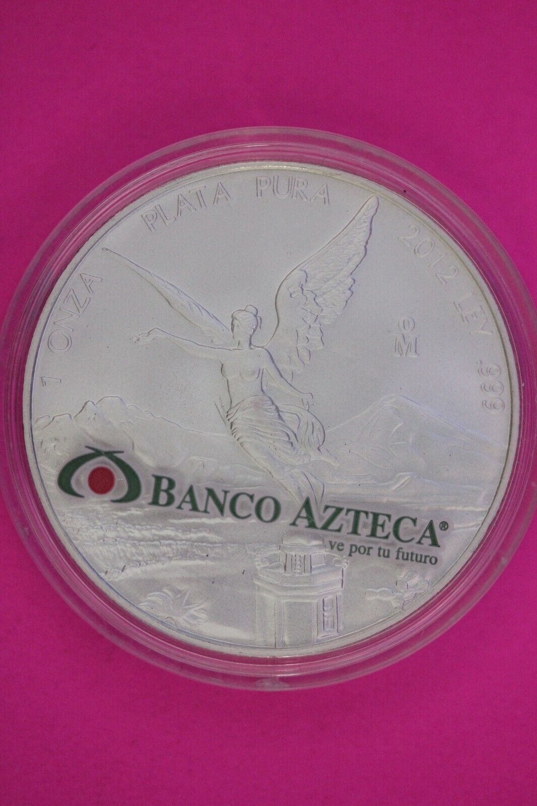 Gem BU 2012 Banco Azteca Mexico Libertad Same Silver Coin In Pics Capsule 17