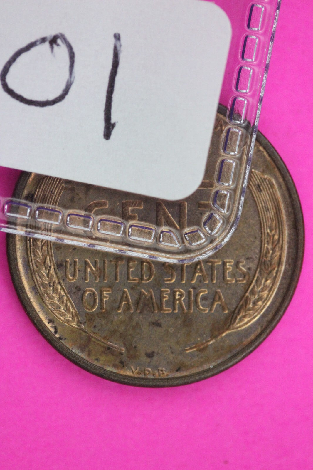 High Grade 1909 P VDB Red Abraham Lincoln Wheat Cent Rare Key Date Coin 01