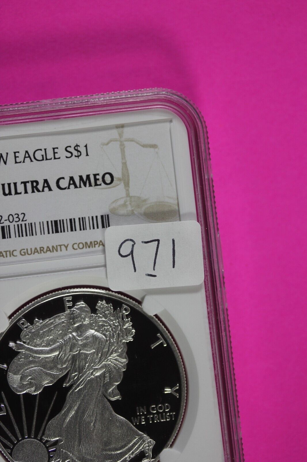 2013 W PF 70 Silver American Eagle Deep Cameo Authentic Proof Coin NGC Slab 971