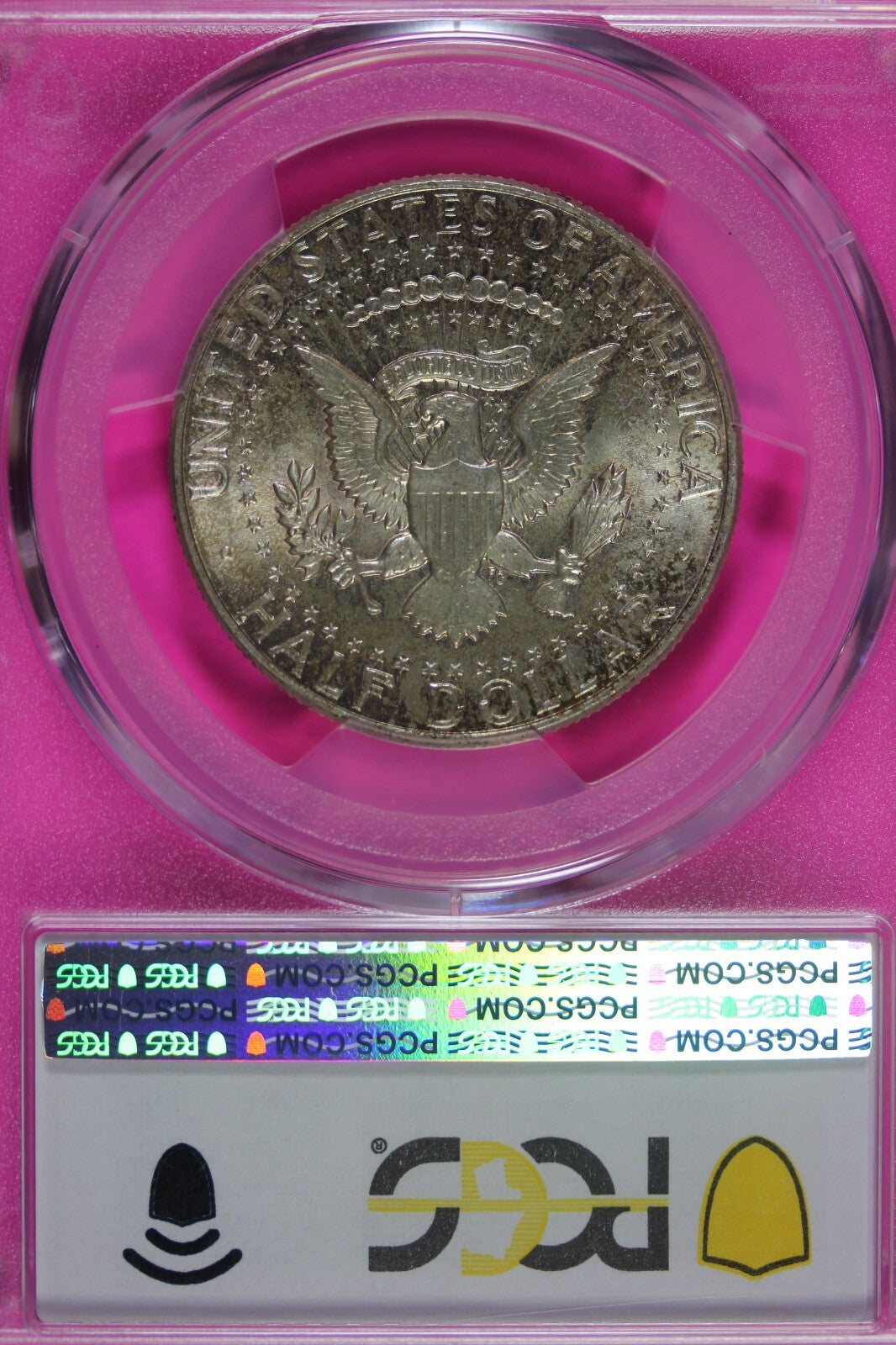 Toned 1964 MS 64 John F Kennedy Silver Half Dollar PCGS Graded Certified 157