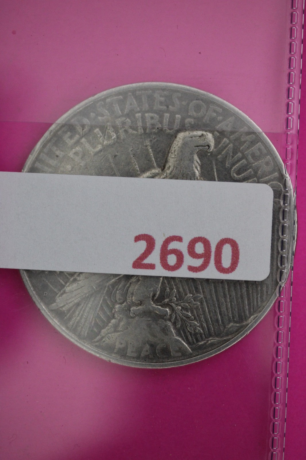 1927 D Peace Lady Liberty Semi Key Date Silver Dollar Guaranteed Authentic 2690