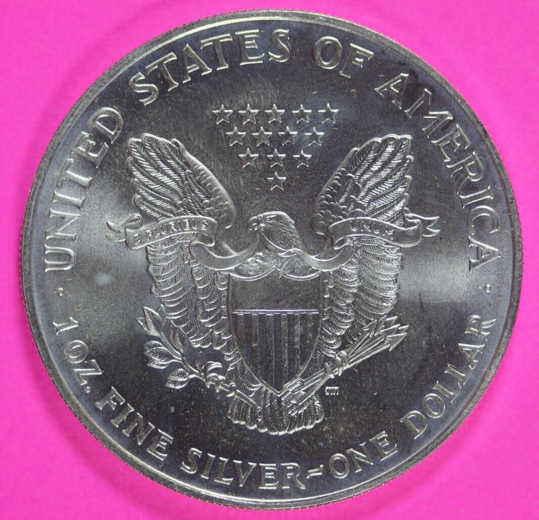 Key Date 1995 BU American Silver Eagle Key Date 1 Ounce .999 Exact Coin Shown 04