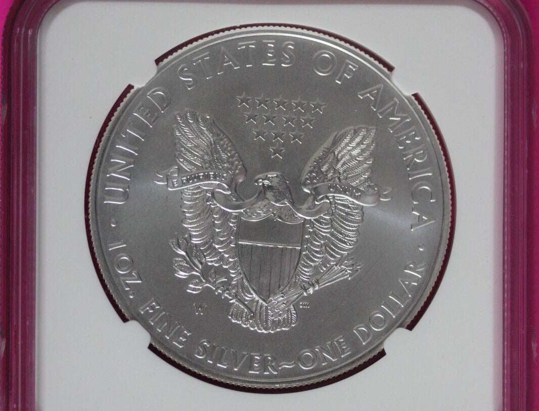 2011 W MS 70 Silver American Eagle 25th Anniversary NGC Certified Graded Slab 94
