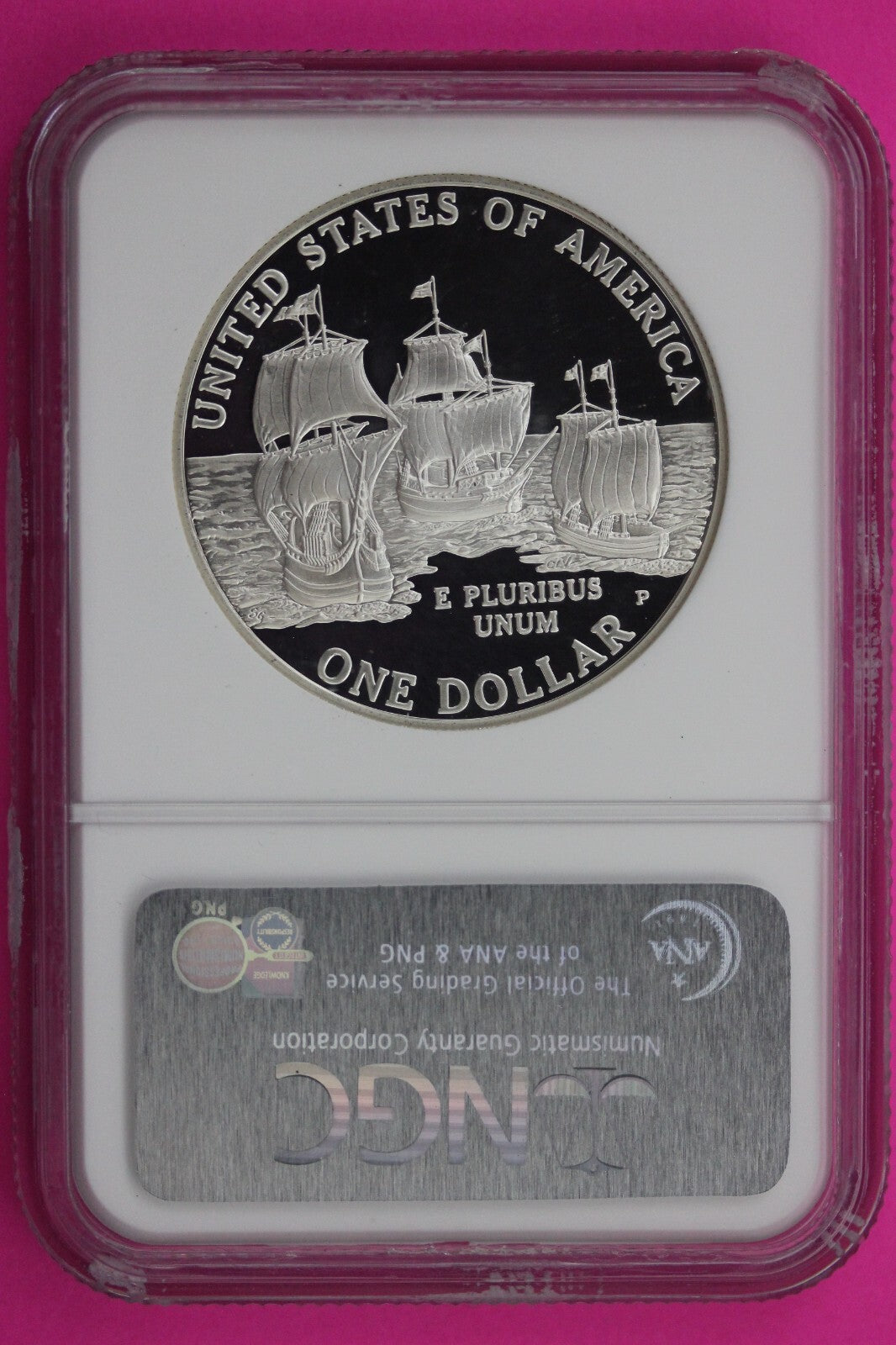 2017 P PF 70 Proof Jamestown Commemorative Silver Dollar NGC Certified Slab 325