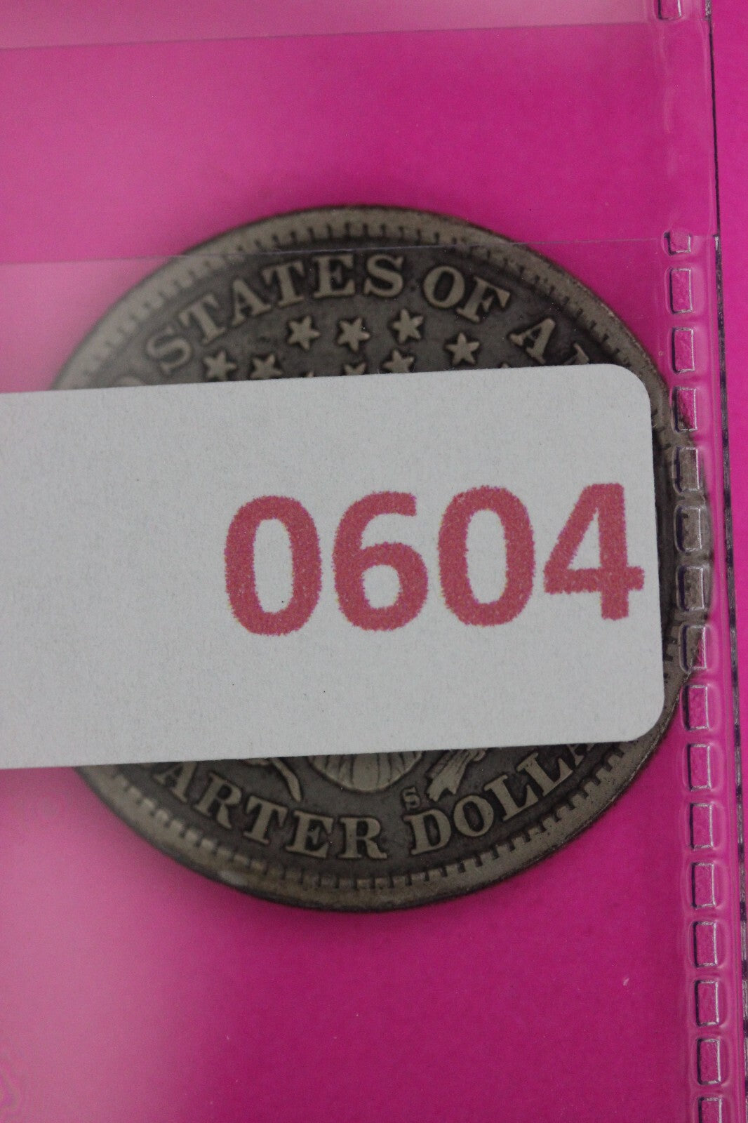 1894 S Barber Liberty Silver Quarter Guaranteed Authentic & Genuine Coin 0604N