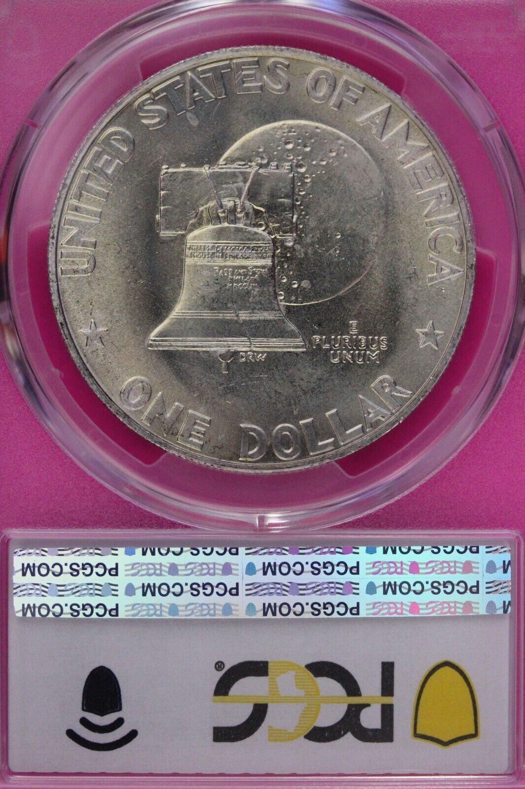 Toned 1976 S MS 67 Silver Eisenhower Ike Dollar PCGS Graded Certified Slab 452