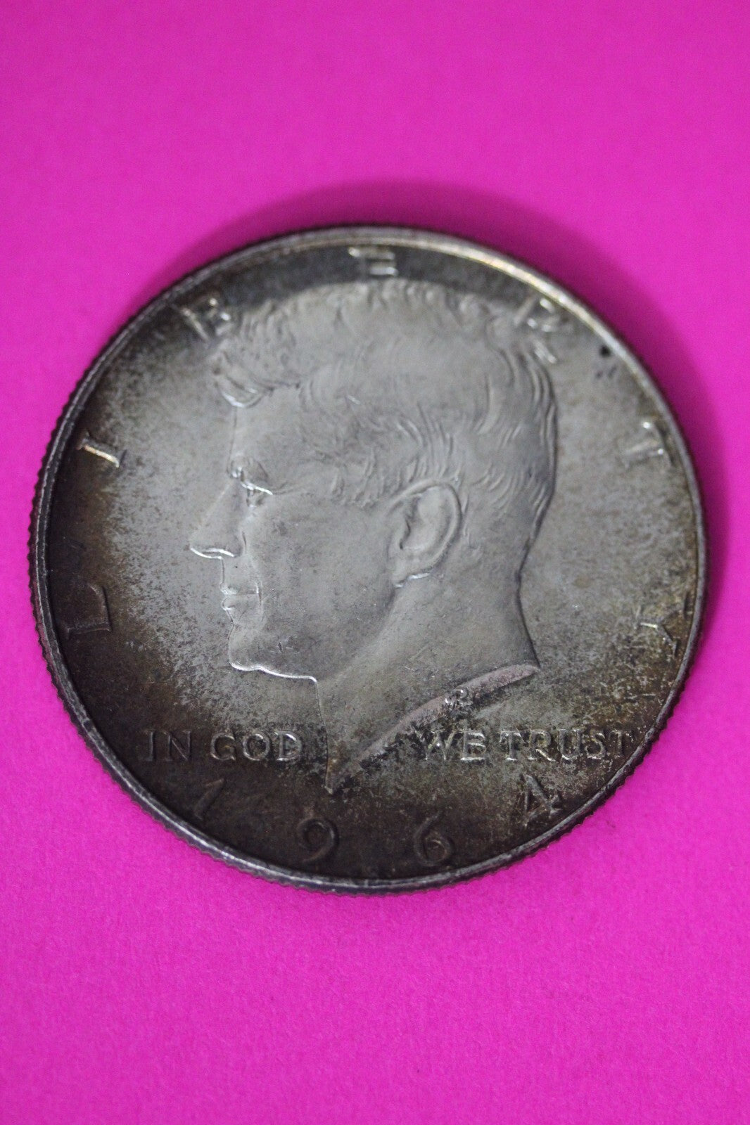 Nicely Toned 1964 P John F Kennedy Silver Half Dollar Exact Gem Coin Shown 12