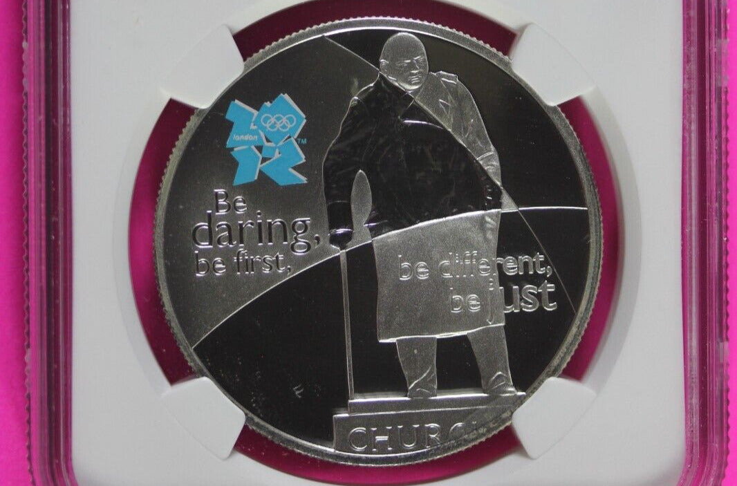 2010 PF 68 Great Britain London Olympics Courage £5 NGC Certified Graded 497