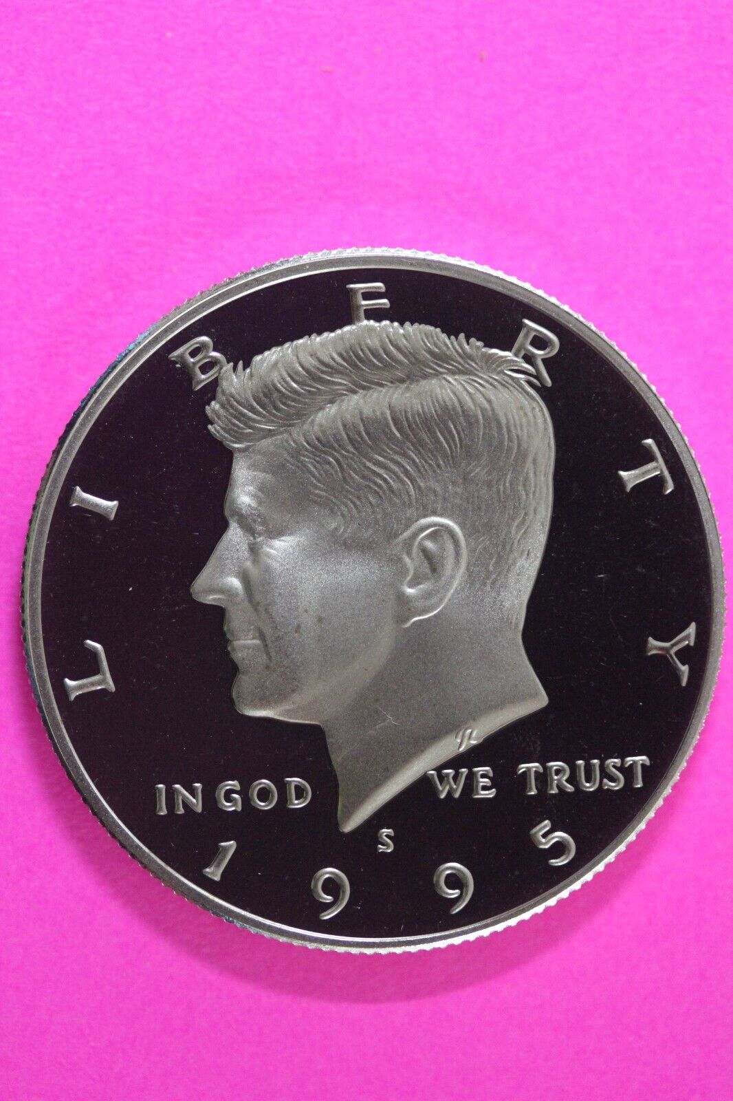Gem Proof 1995 S Clad Kennedy Half Dollar Deep Cameo Same Coin In Pics TOM 18