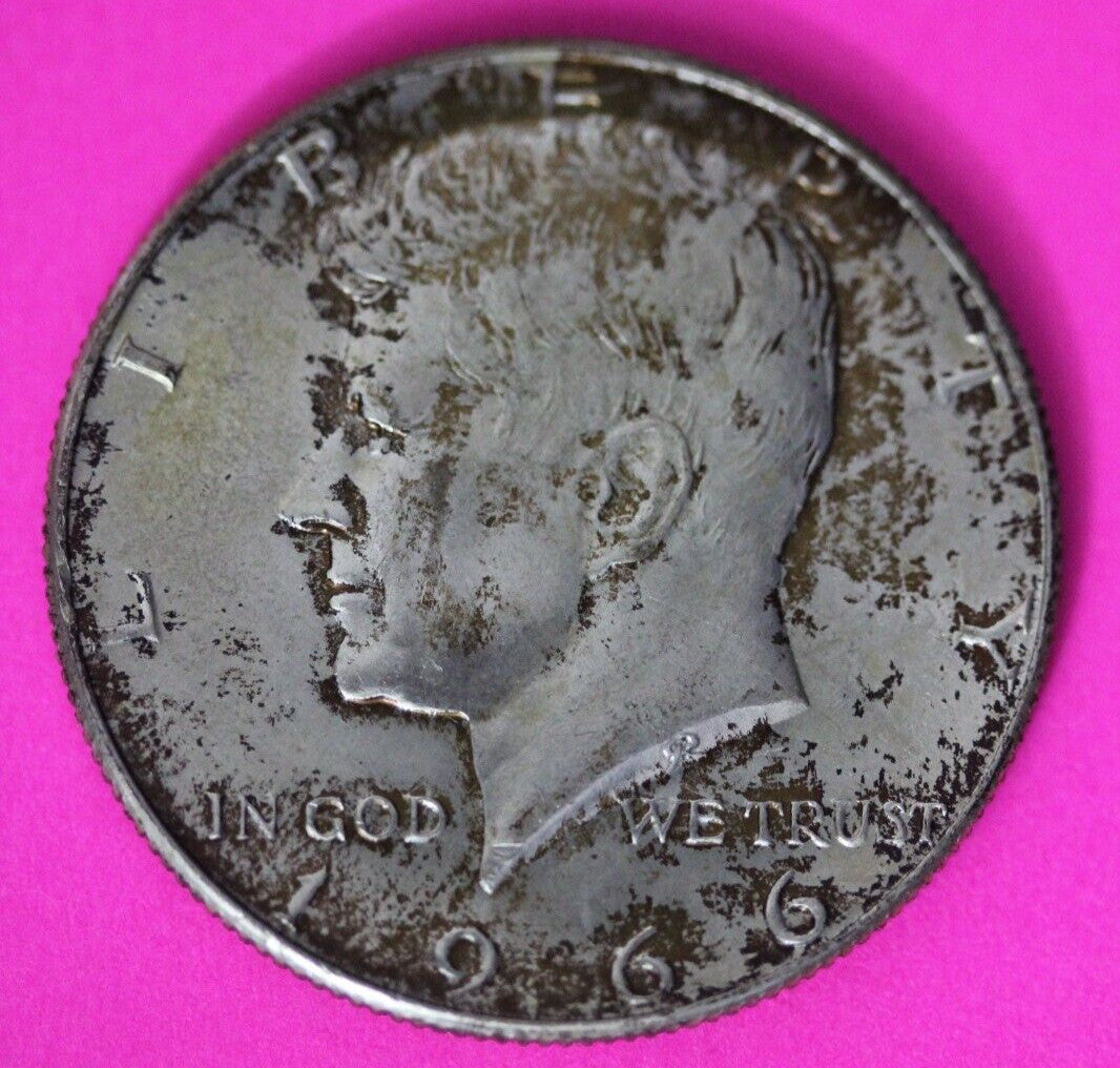 Toned 1966 P John F Kennedy Silver Half Dollar Exact Gem Coin Shown 10