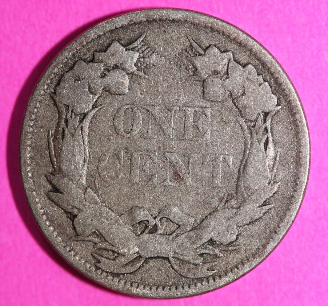 1857 Flying Eagle Cent Penny Exact Scarce Early Type Coin as Pictured 38