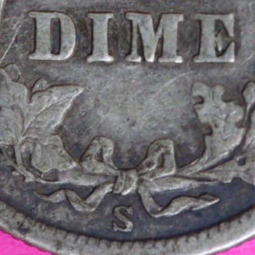 High Grade 1906 S Barber Liberty Dime Scarce Semi Key Date Silver Coin 72