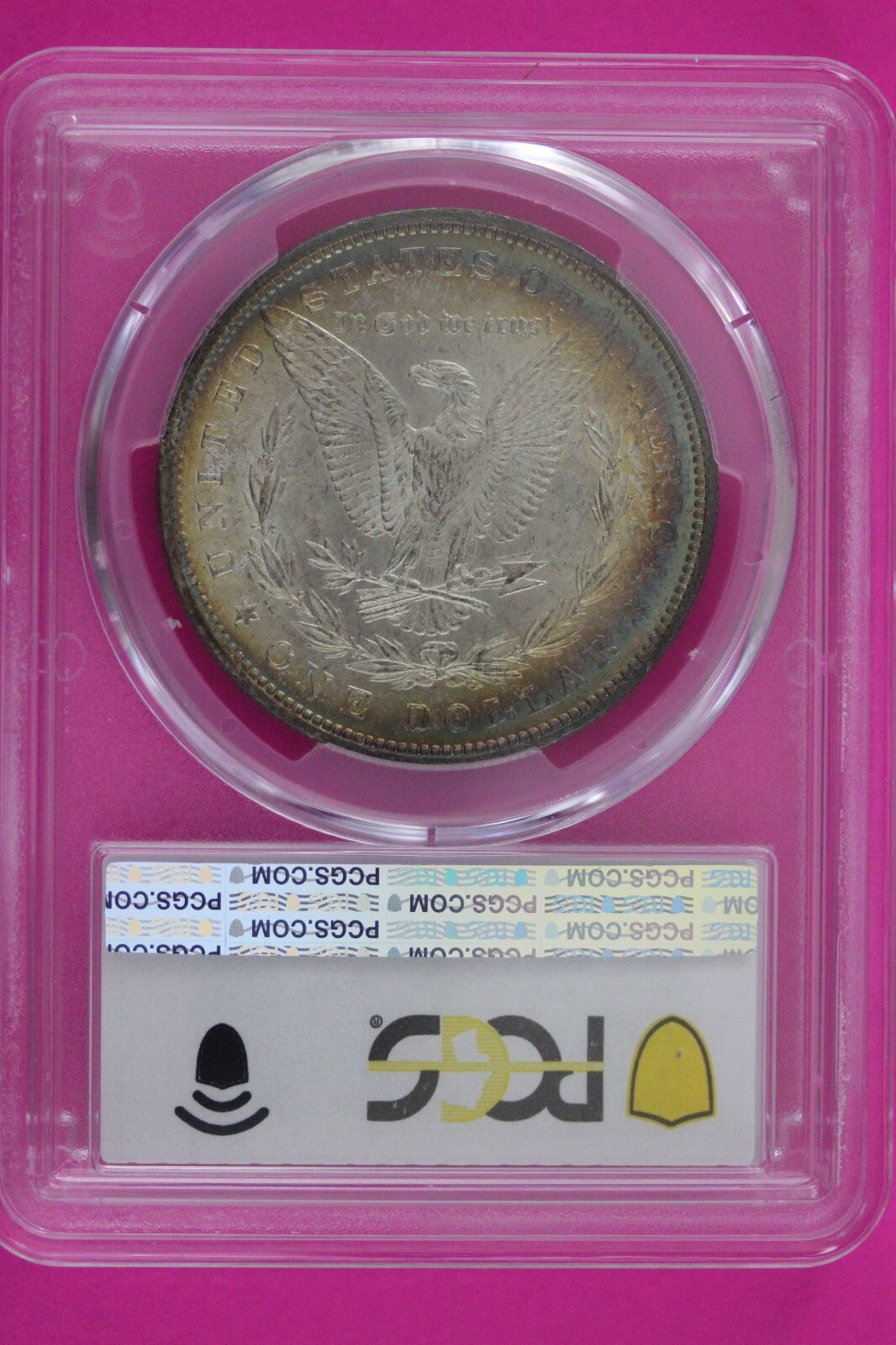 Toned 1887 P MS 61 Liberty Morgan Silver Dollar PCGS Certified Graded Slab 1087
