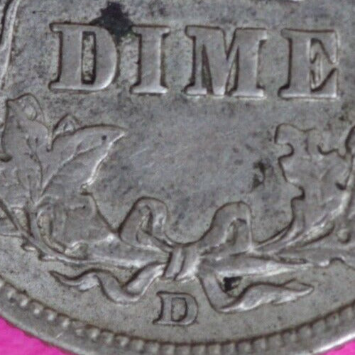 High Grade 1914 D Barber Liberty Dime Semi Key Date Silver Coin Denver Mint 97