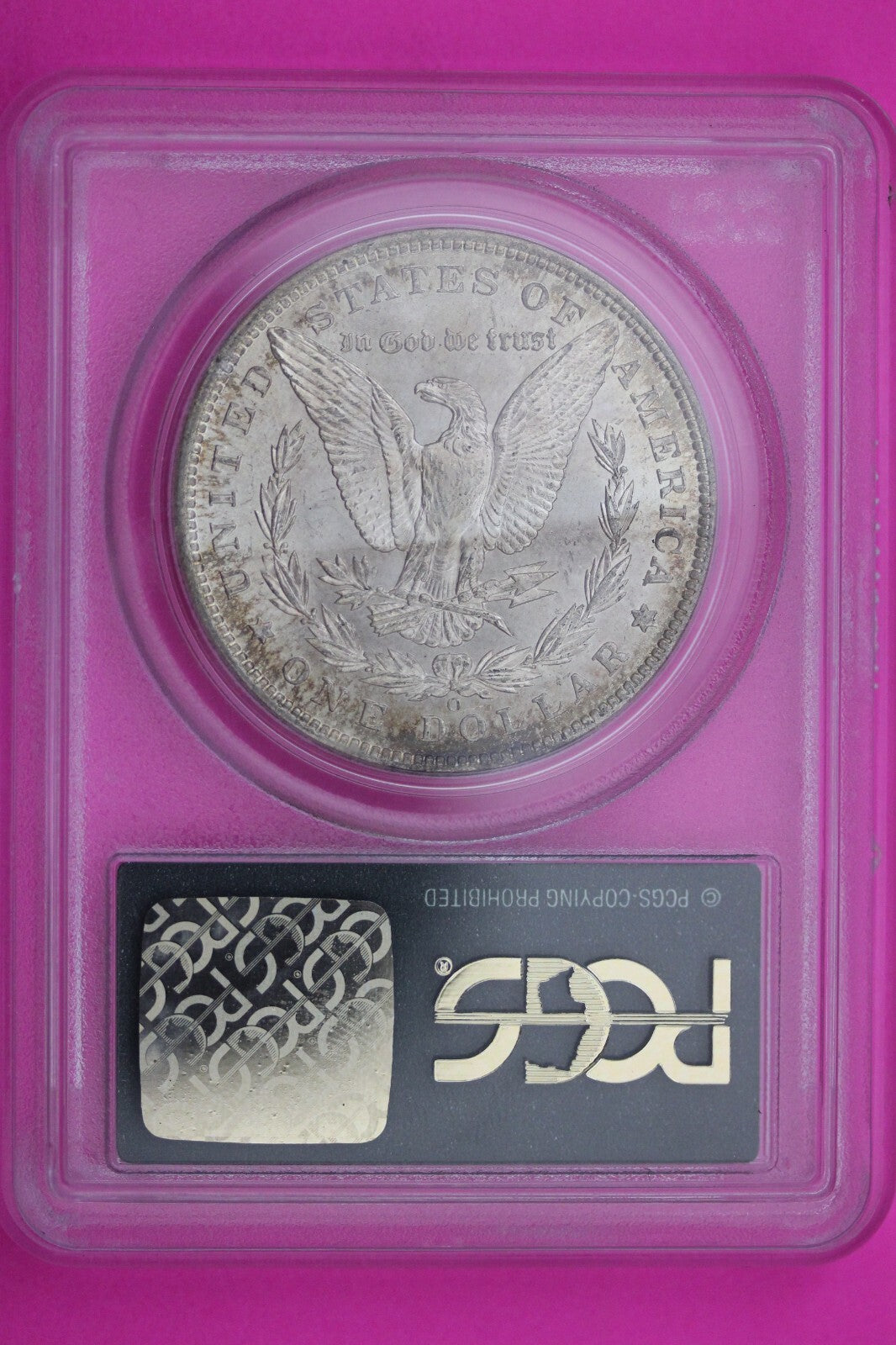 1900 O MS 64 Liberty Morgan Silver Dollar PCGS Green Label Certified Slab 345