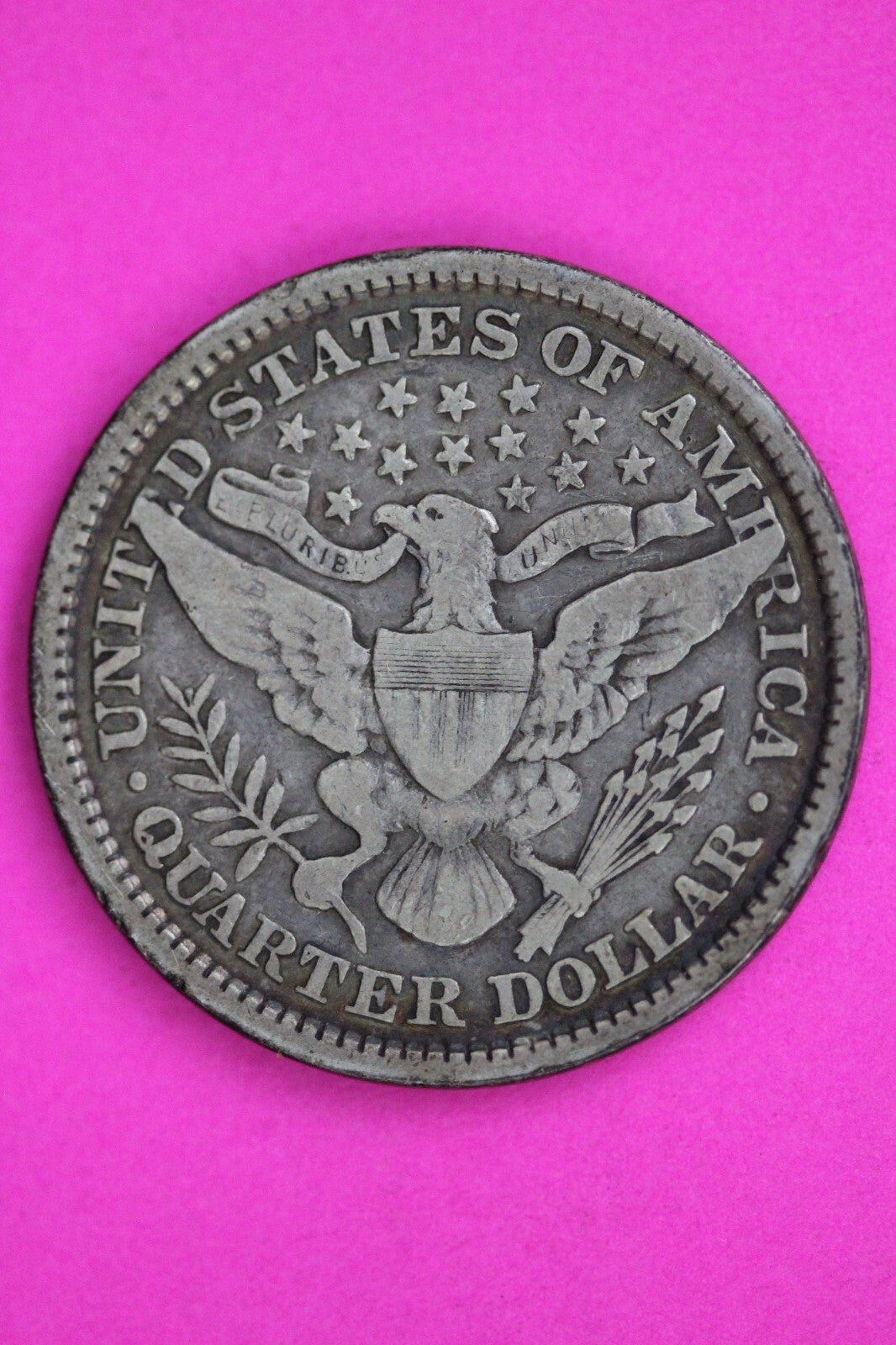 1897 P Barber Liberty Silver Quarter Guaranteed Authentic & Genuine Coin 0612N