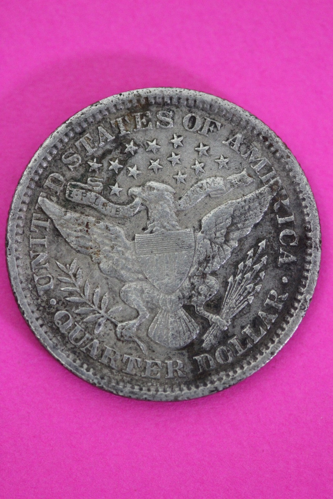 High Grade 1898 P Barber Liberty Silver Quarter Scarce Semi Key Date Coin 35