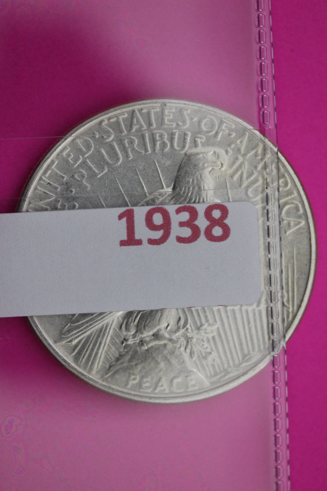 1935 P Peace Silver Dollar LIberty Coin Guaranteed Authentic U.S.A. Seller 1938