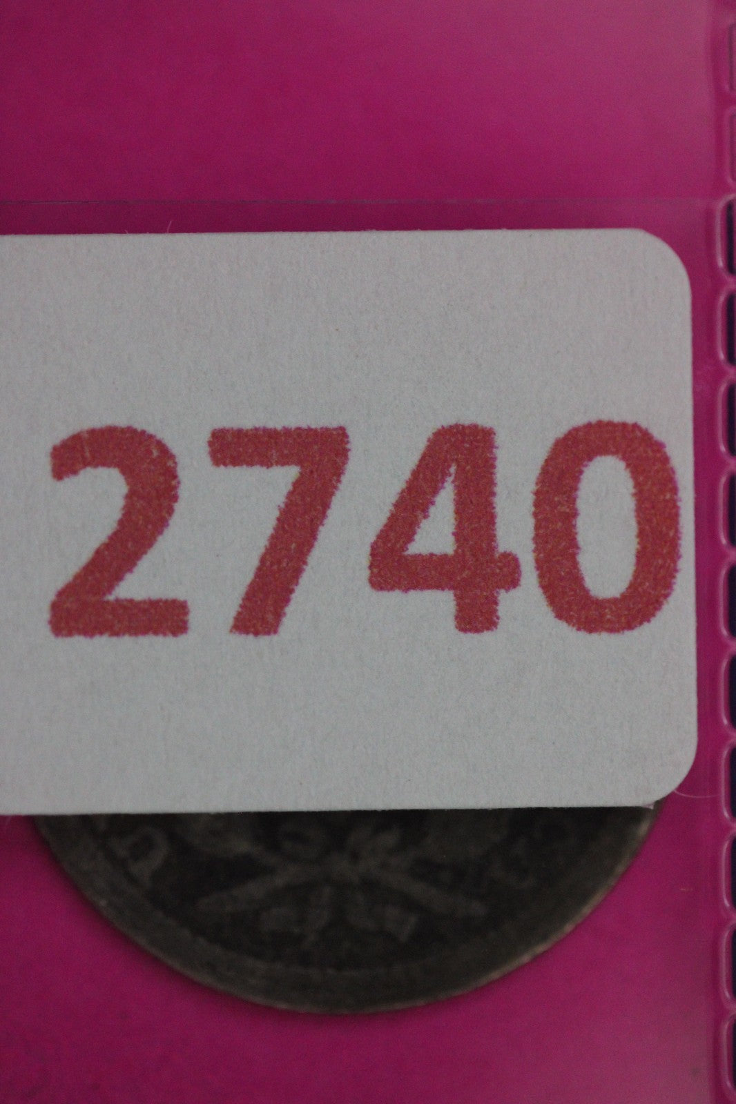 1857 P Seated Half Dime Silver Exact Coin Shown Filler Damaged Bent 2740