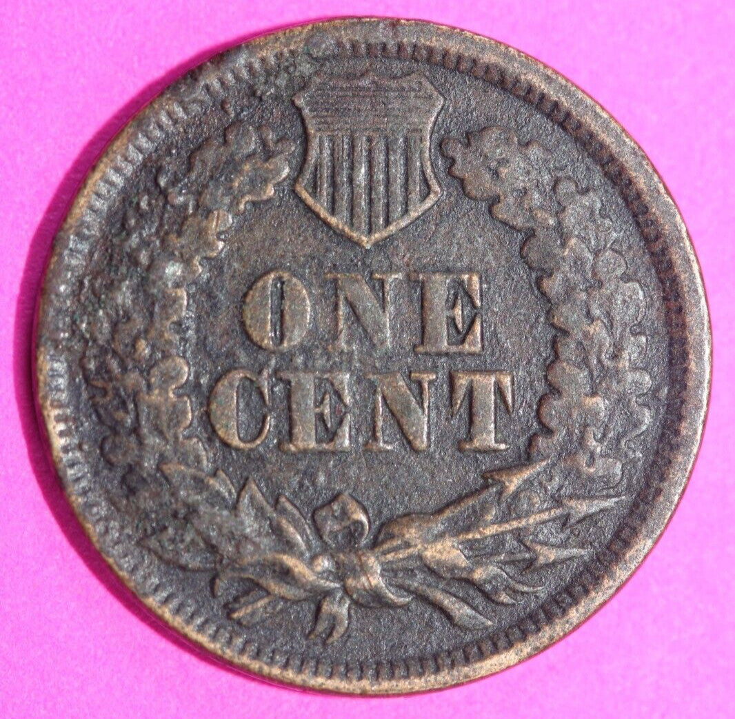 1865 Indian Head Cent Penny Scarce Early Type Coin Exact Coin Pictured 166