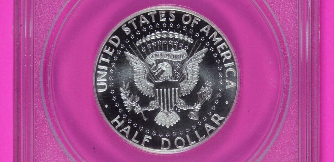 2014 S EU 70 Enhanced Silver 50th Anniversary Kennedy Half Dollar ANACS Slab 644