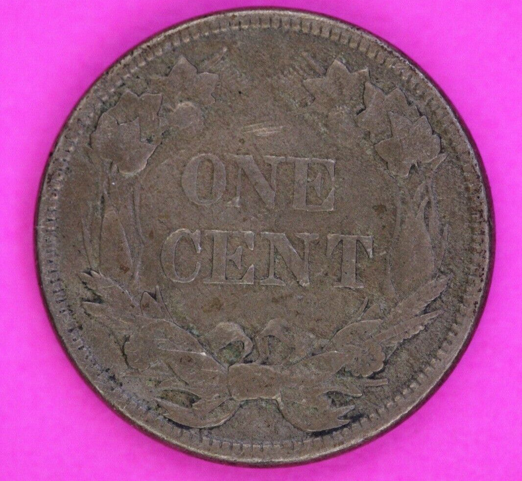 1858 Flying Eagle Cent Penny You Get The Exact Same Scarce Coin In Pics 157