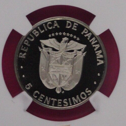 1979 Panama PF 69 Ultra Cameo Proof 5 Centesimos NGC Certified Graded Slab 847
